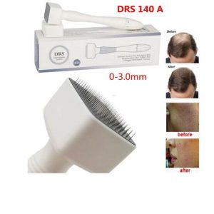 Drs 140A Derma Stamp Adjustable Needle Length Microneedle Real Needle Skin Care Beard Growth Scalp Hair Re-Growth Acne Scar Pits Dermastamp