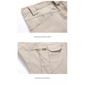 Fashion Army KHAKI / Beige Tactical Waterproof Cargo Shorts Combat Hiking Various Sizes Military Outdoor