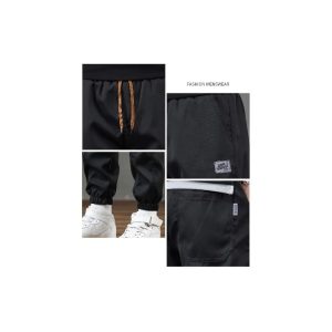 Fashion Casual Men Pants Cargo Loose-fit Versatile Trendy Wear-resistant Sweatpants