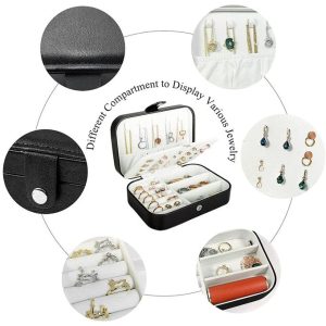 Fashion Jewelry Box Necklace Ring Storage Organizer Gift Case Women