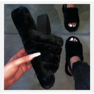 Fashion Ladie's Fluffy Sandals