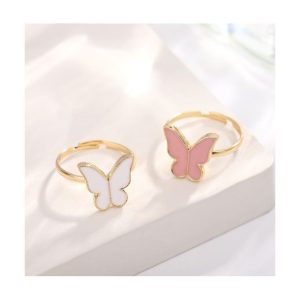 Fashion Leisure Butterfly Necklace Bracelet Earring Ring