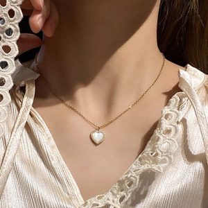 Fashion Love Stone Rhinestone Necklace Collar Chain Women Fashion Neckchain