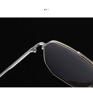 Fashion Men's Polarized Metal Frame Shades Ray Sunglasses Square+Free Box Silver