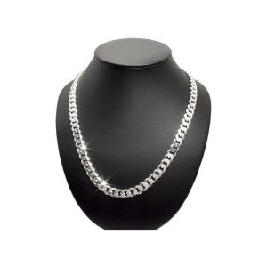 Fashion Silver Plated Chain Men Figaro Necklace