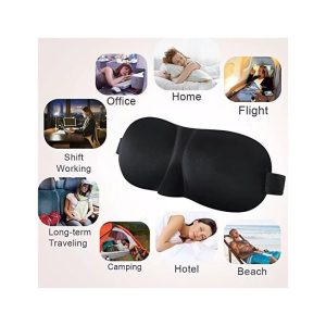 Fashion Sleep Mask 3D Contoured Natural Sleeping Eye Mask Eyeshade Cover Shade Eye Patch Women Men Soft Portable Blindfold Travel Eyepatch