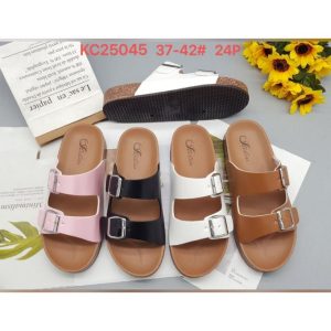 Fashion Sparkly Cork Slippers Comfy Flip Flop Shoes Sandals