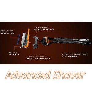 Gillette FUSION 5 Men's Gift Set SHAVER + QUAD CATRIDGE + SILICONE CASE