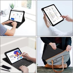 iPad Mini 6 Keyboard Case Cover with Build-in Pencil Holder for iPad Mini 6th Generation 8.3 inch