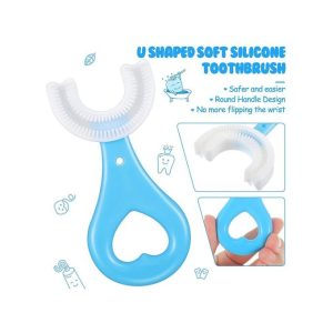 Kids Toothbrush 2-6yrs With U-shaped For 360° Cleaning