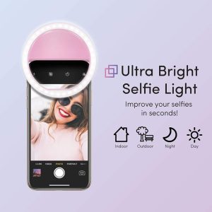 LED Clip-On Selfie Ring Light