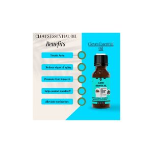 Mekis Cloves Essential Oil -100% Undiluted, For Hair ,Oral & Acne