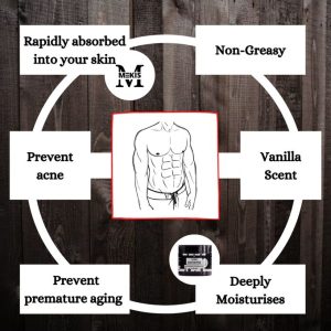 Mekis Men Body Butter-Non-Greasy,Intense Hydration,Lighter,Vanilla