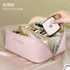 Multifunctional Waterproof Large Leather Cosmetic Bag/Toiletries/Makeup Travel Bag - Available in Different Colors