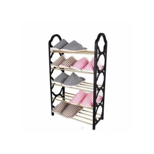 Nunix 5 Layer Shoe Rack Black (Smaller Design) SR5L