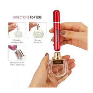 Portable Mini Refillable Perfume Bottle Spray Scent Pump Empty Atomizer Bottle For Travel (Mixed Color)