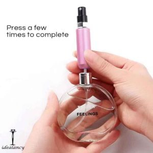 Portable Mini Refillable Perfume Bottle Spray Scent Pump Empty Atomizer Bottle For Travel (Mixed Color)