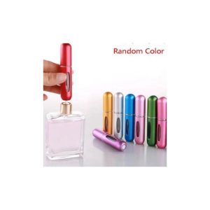 Portable Mini Refillable Perfume Empty Spray Bottle Mini Atomizer Bottom Refill Pump Case for Traveling Outgoing Purse, Multicolored