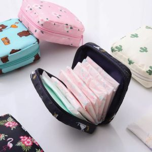 Sanitary Pad Pouch Bag Coins Purse Tampon Holder