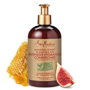 Shea Moisture Conditioner Intensive Hydration for Dry, Damaged Hair Manuka Honey and Mafura Oil to Nourish and Soften Hair 13 oz.