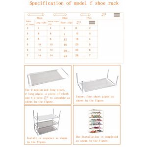 Shoes Rack Closet Storage Assemble Organizer 5-layer