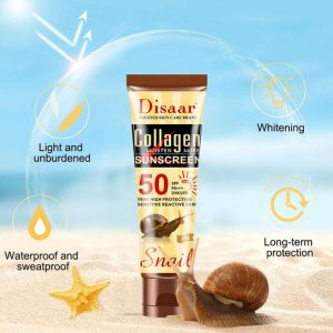 Snail Sunscreen Sunblock Water Resistant 50spf All Skin Types