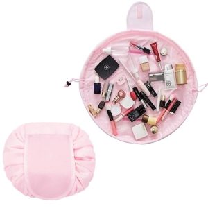 Travel Cosmetic Bag Wash Make Up Bag Storage Bag - Pink