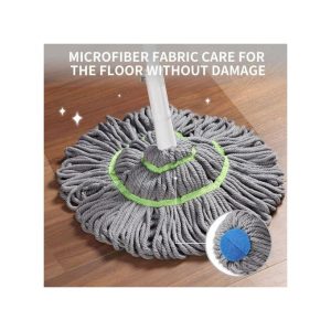 Twist Mop, Self-Wringing Wet Mop for Floor Cleaning