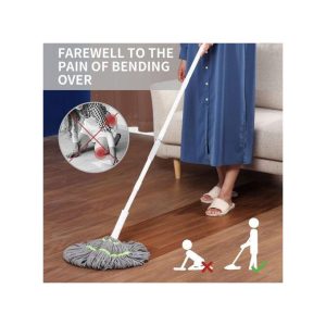 Twist Mop, Self-Wringing Wet Mop for Floor Cleaning