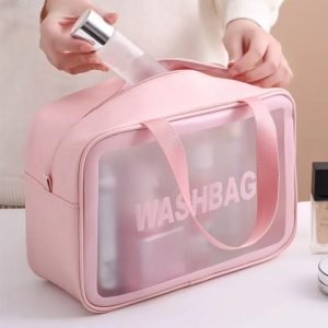 WATERPROOF PORTABLE COSMETIC BAG.