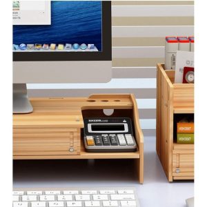 Wooden Storage Rack, Computer Desk Rack, Drawer Storage Rack