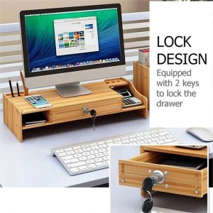 Wooden Storage Rack, Computer Desk Rack, Drawer Storage Rack