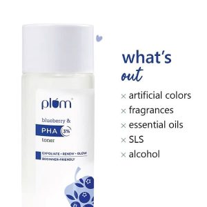 Plum 3% PHA Toner:Toner loogu tala galay dadka wajiga saliida leh iyo nabraha