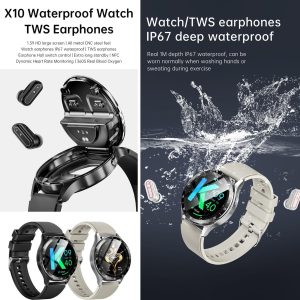 X10 Smart watch 2 in 1