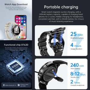 X10 Smart watch 2 in 1