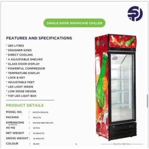 SPJ 300 Litres Display Fridge oo nooca qaboojiyaha ah