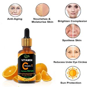 Serum wajiga vitamin C iyo vitamin E ka kooban