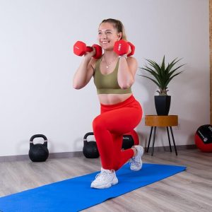 COLOUR DUMBELLS SET 6 KG