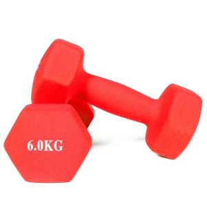 COLOUR DUMBELLS SET 6 KG