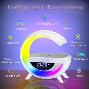 WIRELESS CHARGING ALARM CLOCK