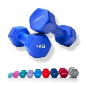 COLOUR DUMBELLS SET 7 KG