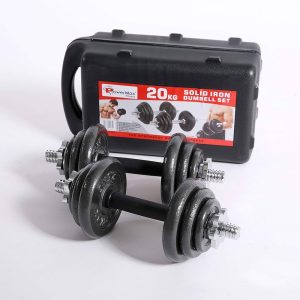 DUMBELLS SET BOX 20 KG