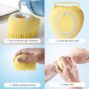 SILICONE MASSAGE BATH BRUSH