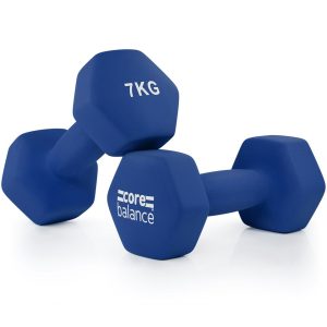 COLOUR DUMBELLS SET 7 KG
