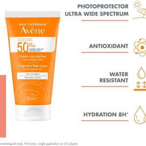 Avene Sun Cream SPF 50 fragrance free 50ML