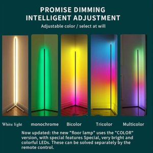 Modern Bright LED Corner Floor Lamp