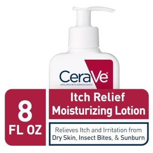 CeraVe Anti Itch Moisturizing Lotion with Pramoxine Hydrochloride.