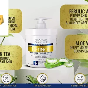 Advanced Clinicals Retinol Advanced Firming Hydrating Anti-Aging Body Cream (454g)