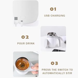 Automatic Magnetic Stirring Coffee Mug