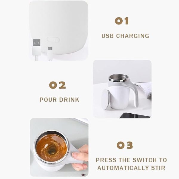 Automatic Magnetic Stirring Coffee Mug
